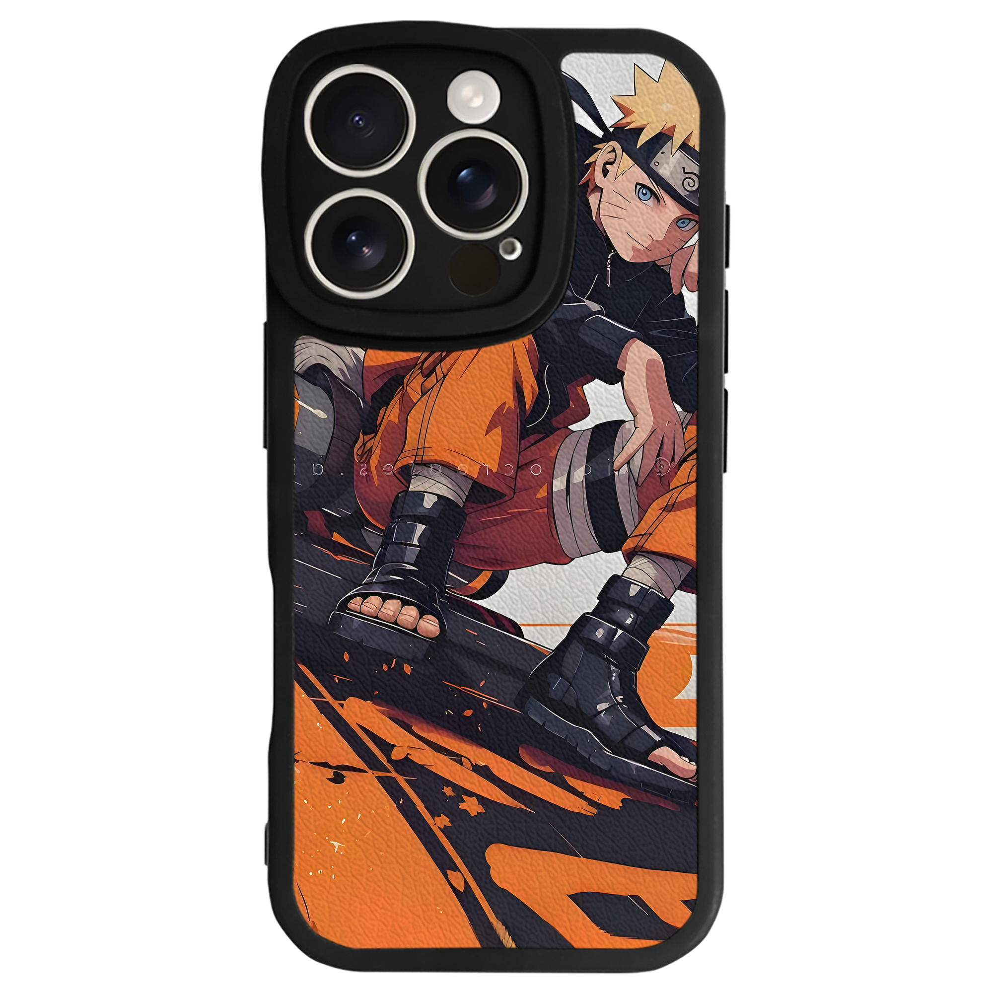 （画像用） NARUTO -ナルト- NARUTO -ナルト- 疾風伝 【iPhone 16シリーズ対応】シリコンスマホケース（レザー調） 材質：シリコン